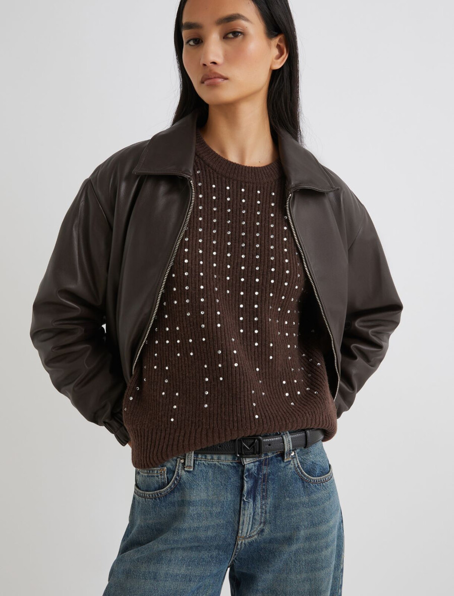 cintura con fibbia dipinta - nera