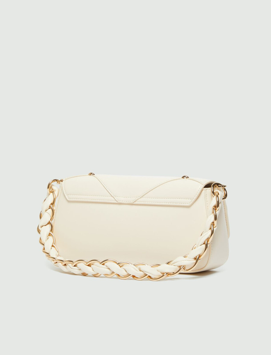 borsa media le muse con motivo a rombi - avorio