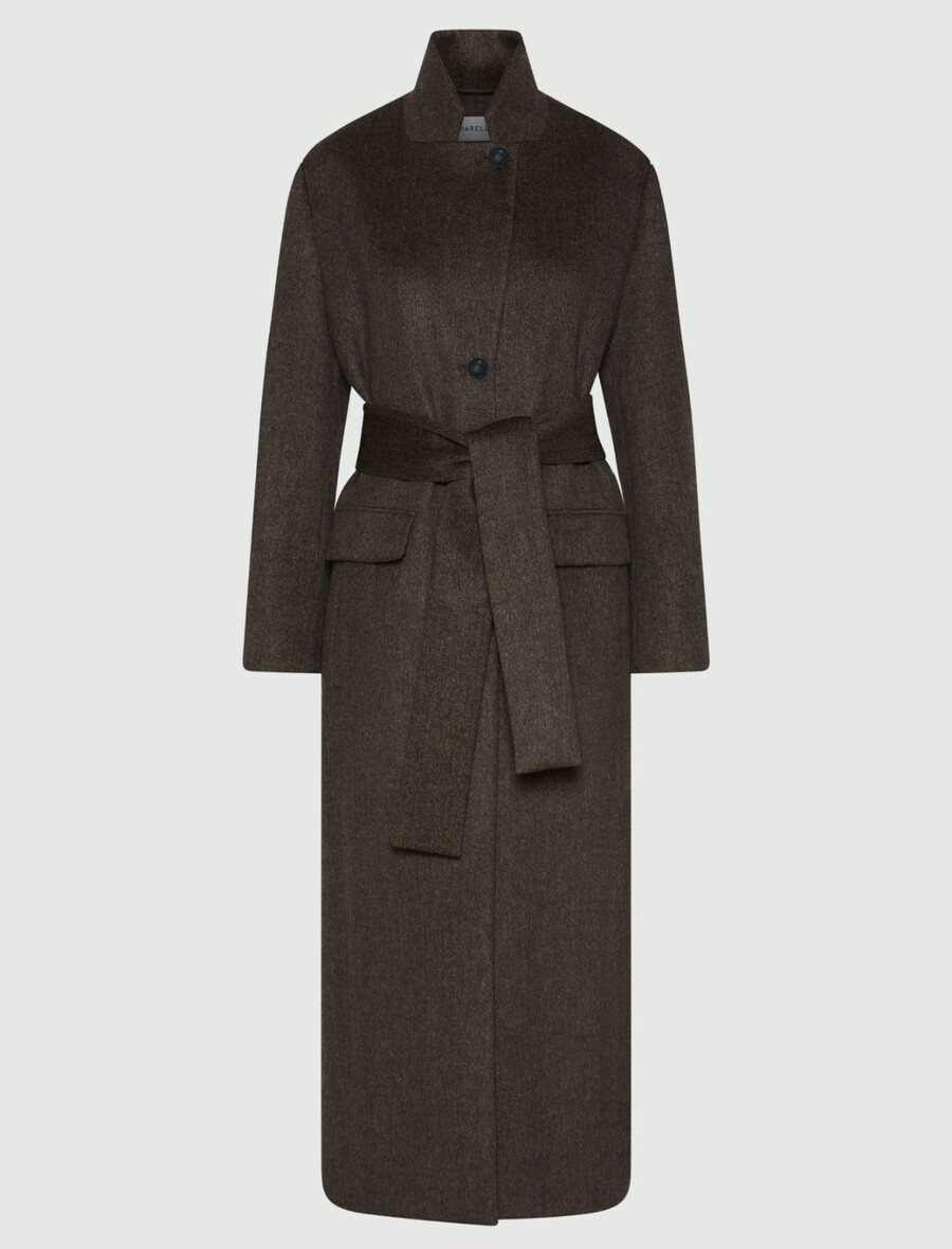 cappotto monopetto - marrone