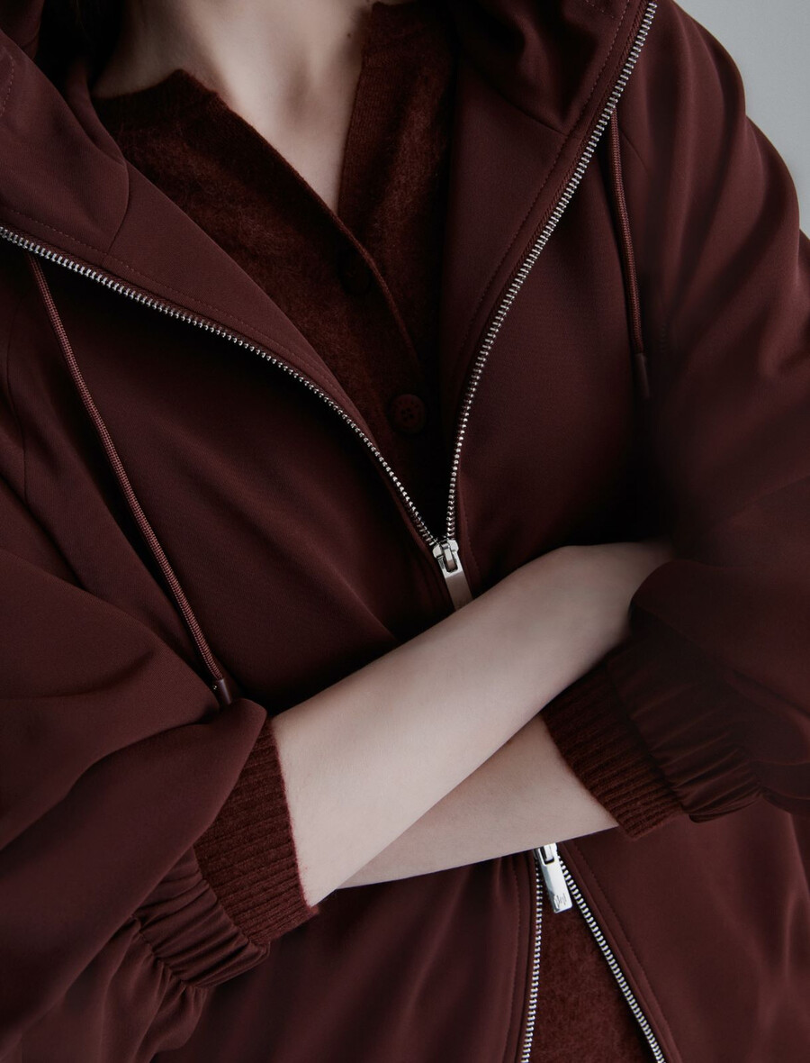 giubbotto blouson idrorepellente - bordeaux