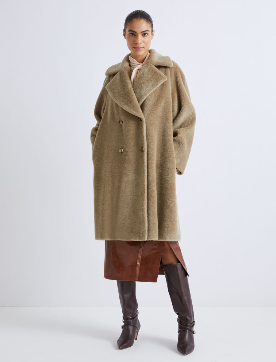 cappotto doppiopetto - oliva