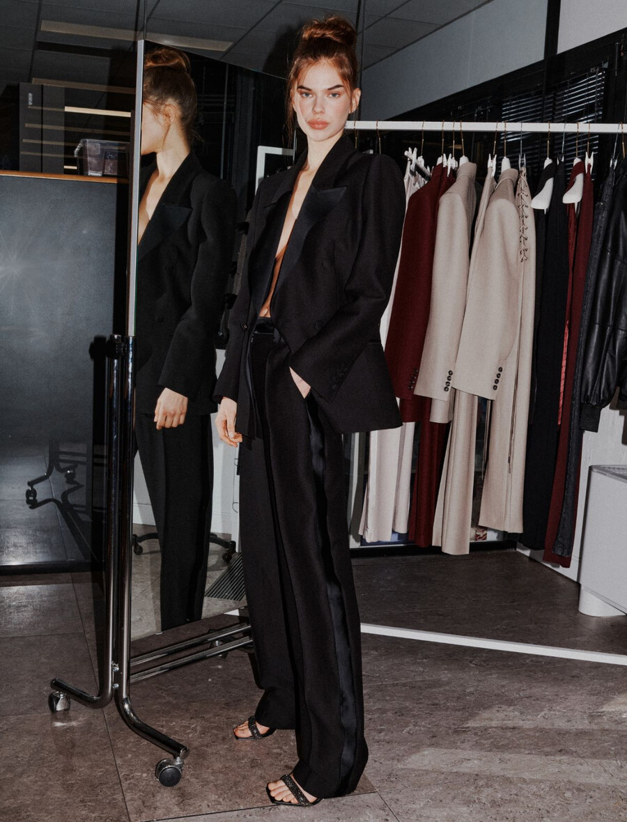 blazer slim fit - nero