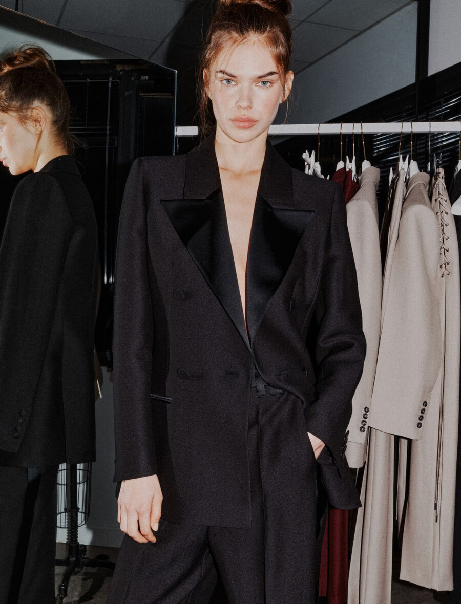 blazer slim fit - nero