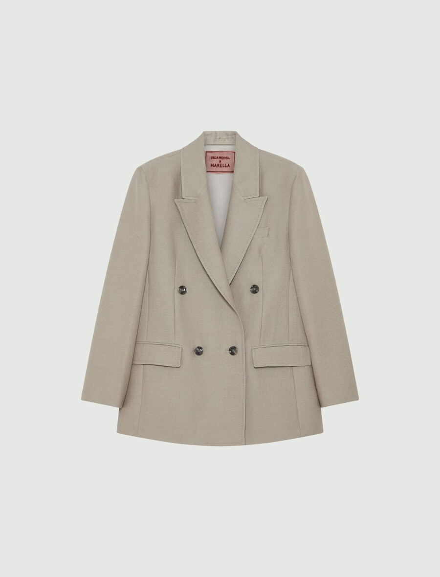 blazer oversize decostruito - grigio chiaro