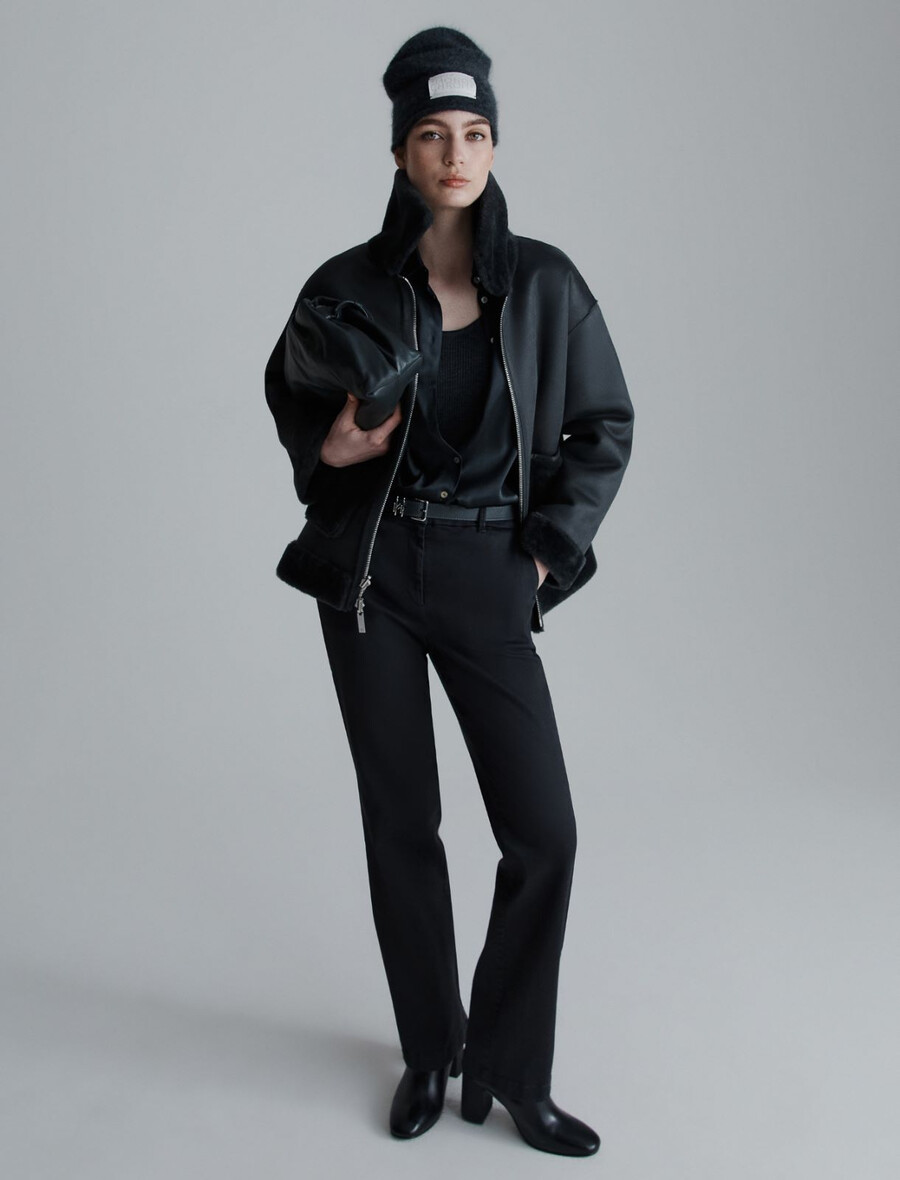 giacca reversibile cocoon-fit - grigio scuro