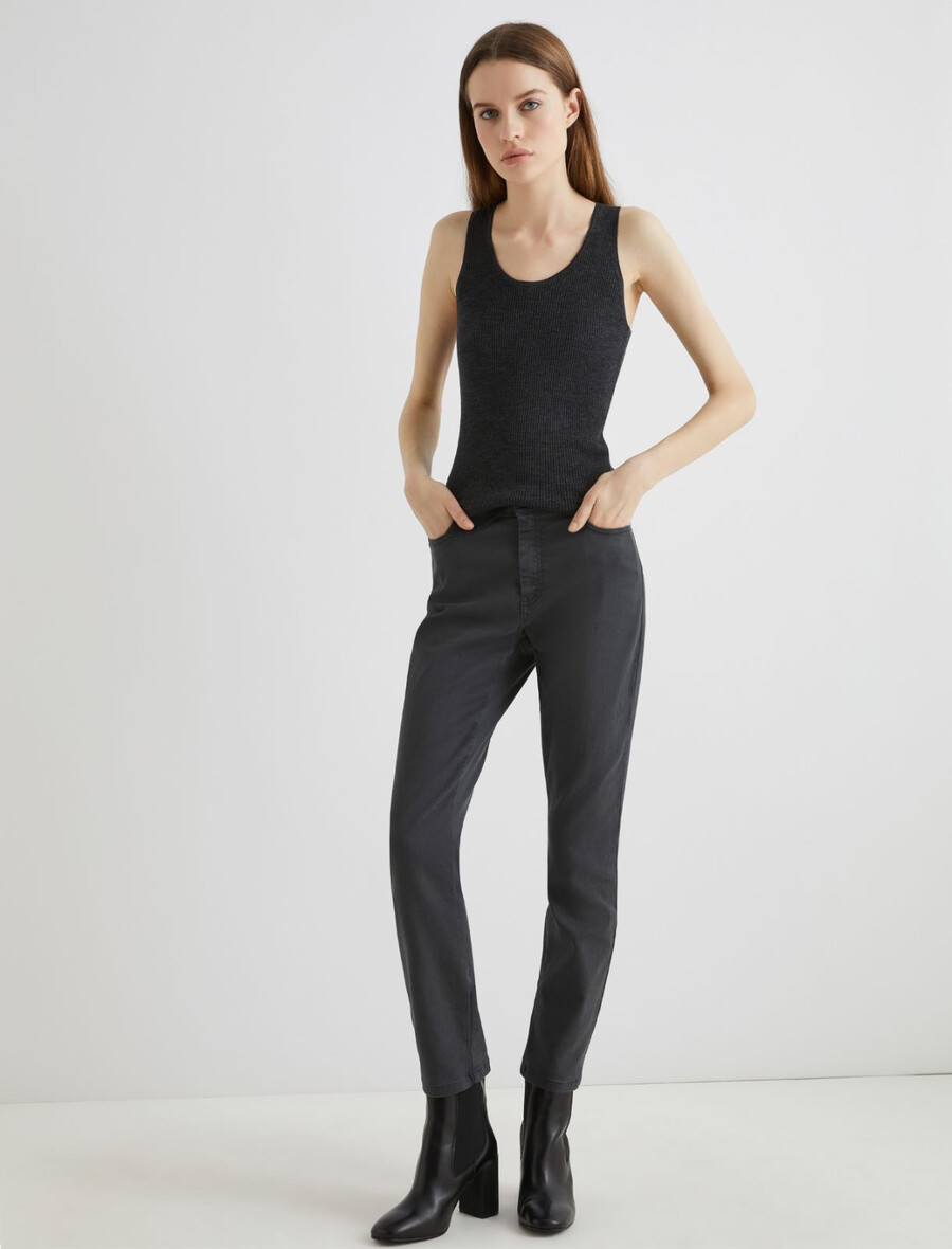 jeans skinny - grigio scuro