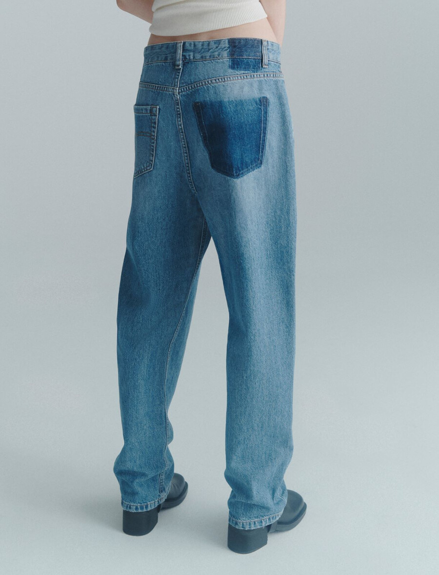 jeans tomboy - delave` blue