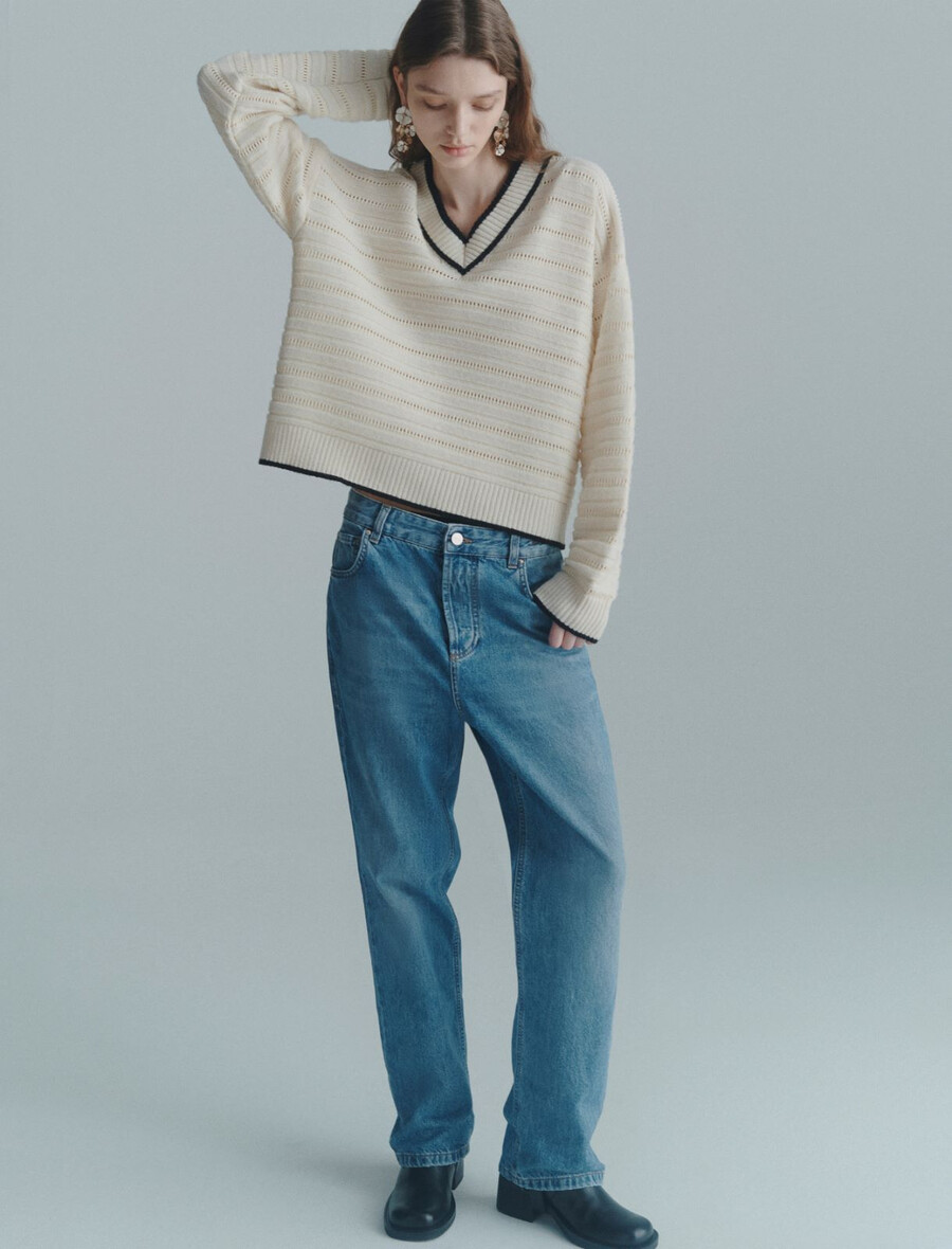 jeans tomboy - delave` blue