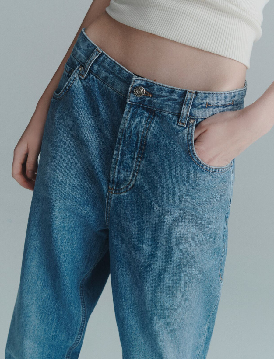 jeans tomboy - delave` blue