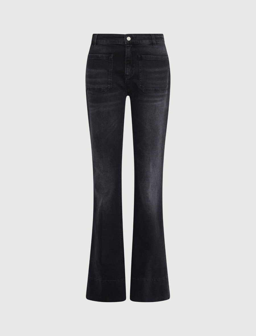 jeans bootcut - nero