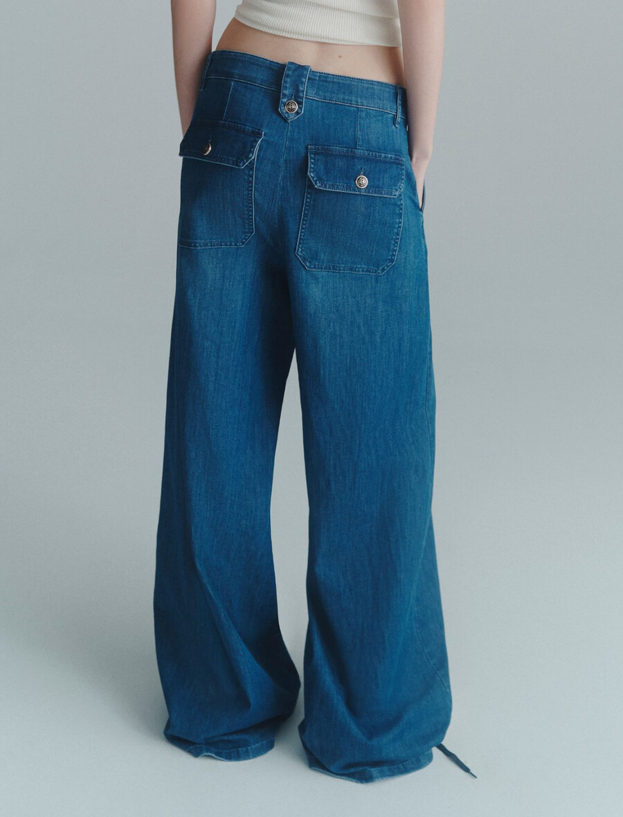 jeans palazzo - blue jeans