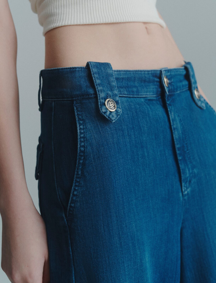 jeans palazzo - blue jeans