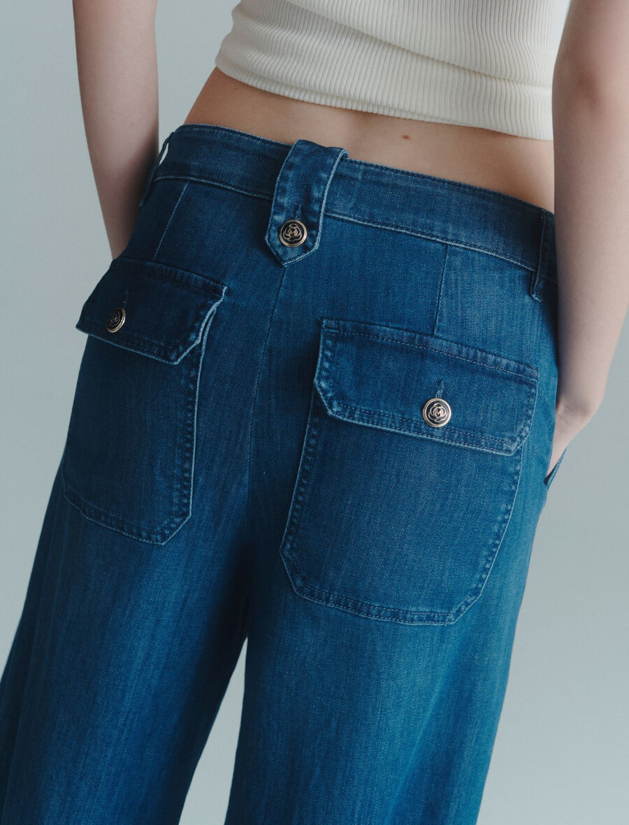 jeans palazzo - blue jeans