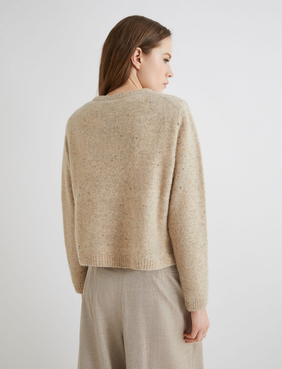 cardigan con tasche - cammello