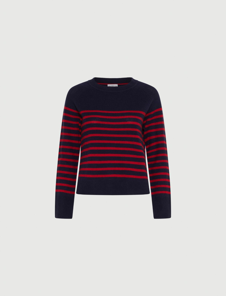 maglione in lana e cashmere - navy