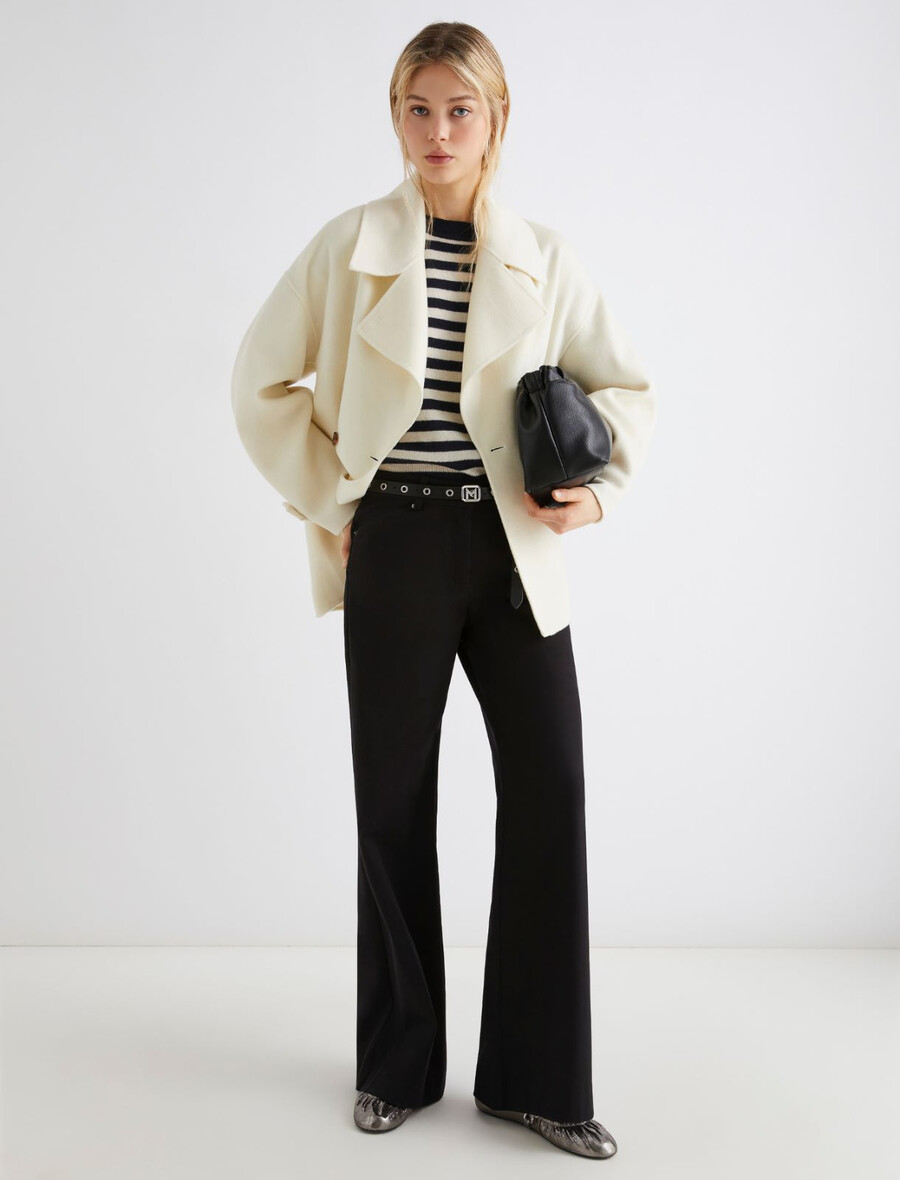 maglione girocollo in cashmere - navy