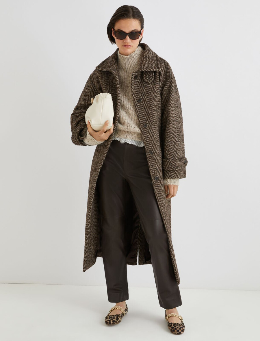 maglione in mohair e alpaca - avorio