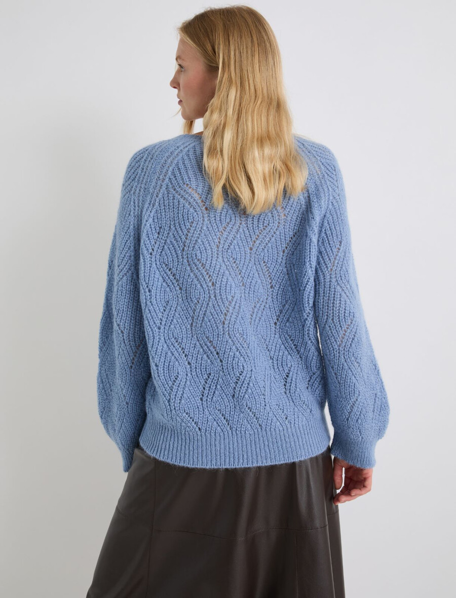 maglione in misto alpaca - azzurro chiaro