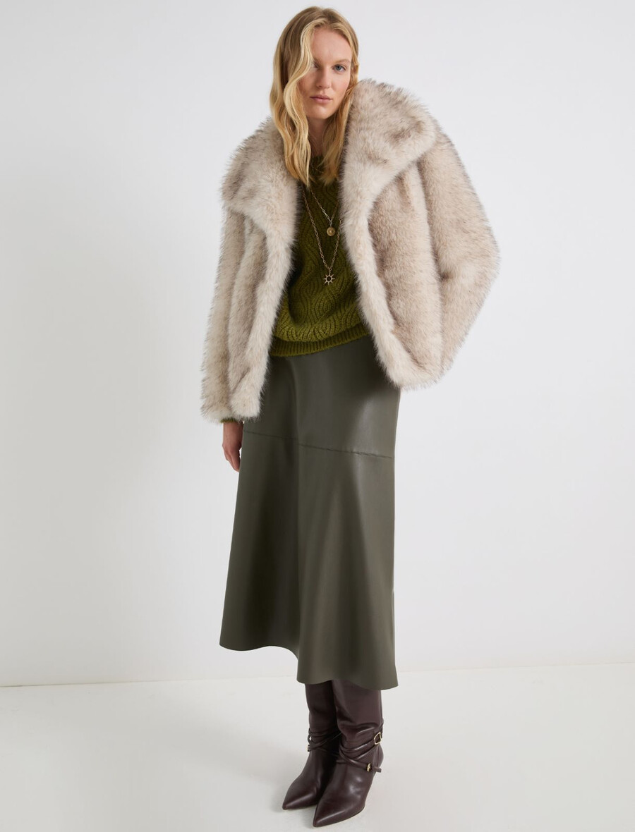 maglione in misto alpaca - verde mela