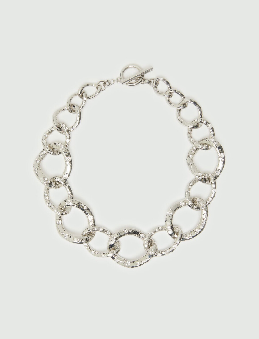 collana girocollo con micro-strass - cristallo