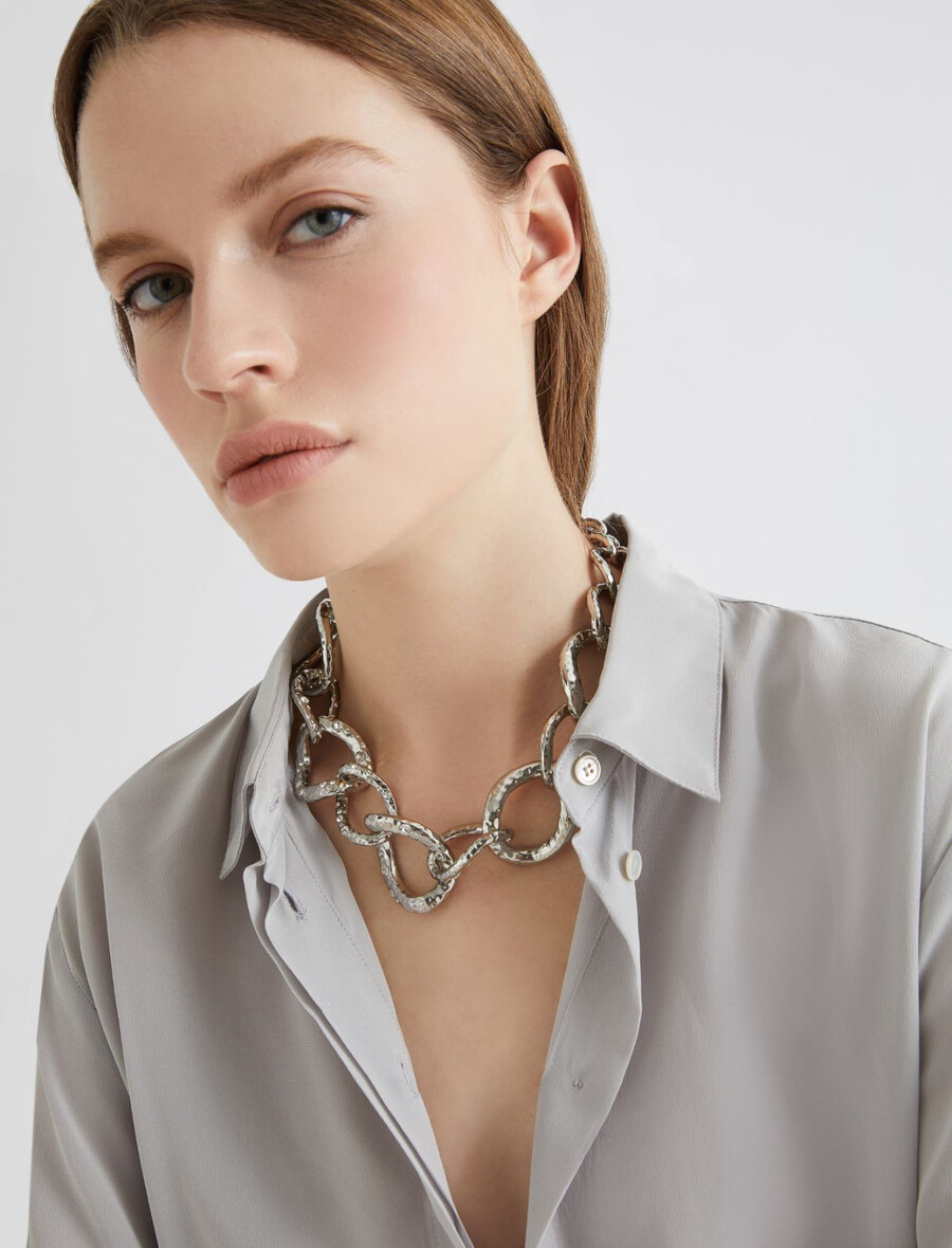 collana girocollo con micro-strass - cristallo