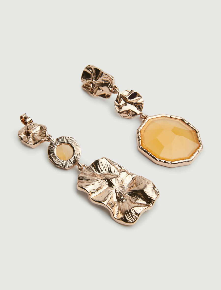 orecchini in pietra - oro