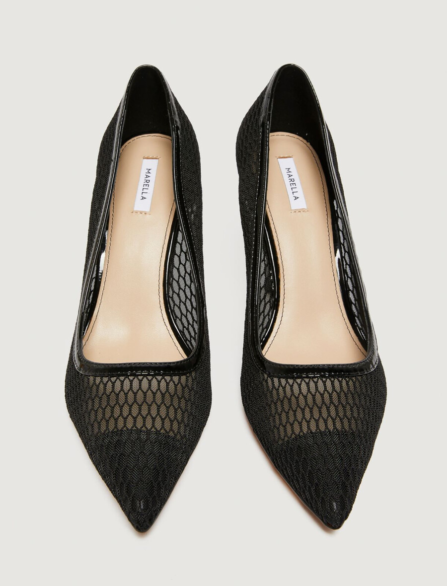 scarpe da tennis in rete - nero