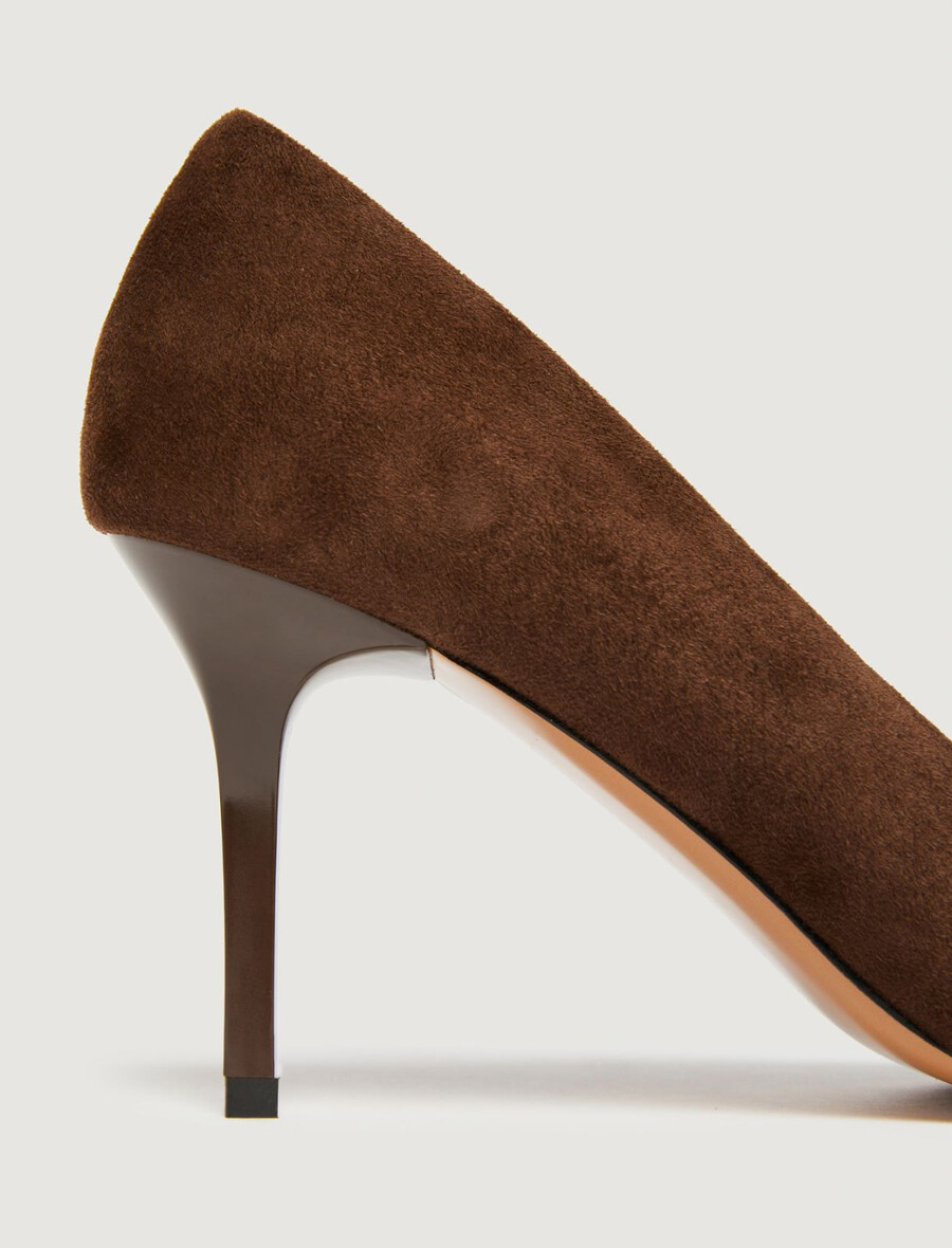 scarpe con punta in metallo - dark bown