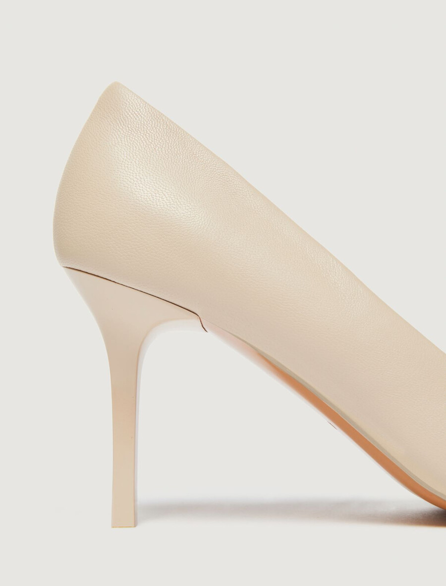 scarpe décolleté in pelle - nudo