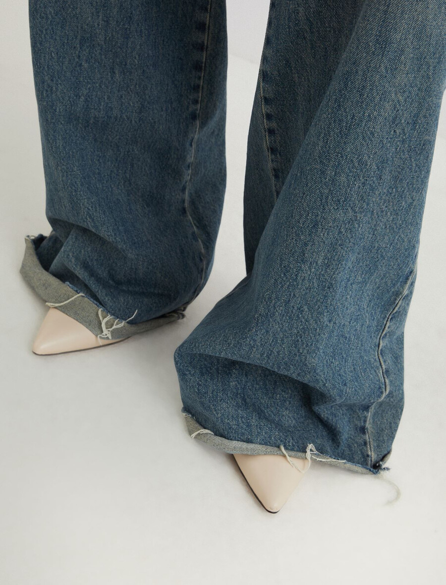 scarpe décolleté in pelle - nudo