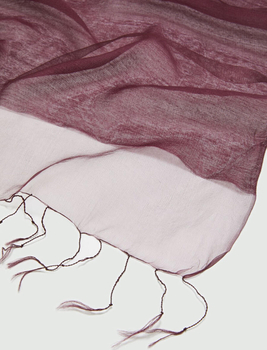 stola in misto seta - bordeaux