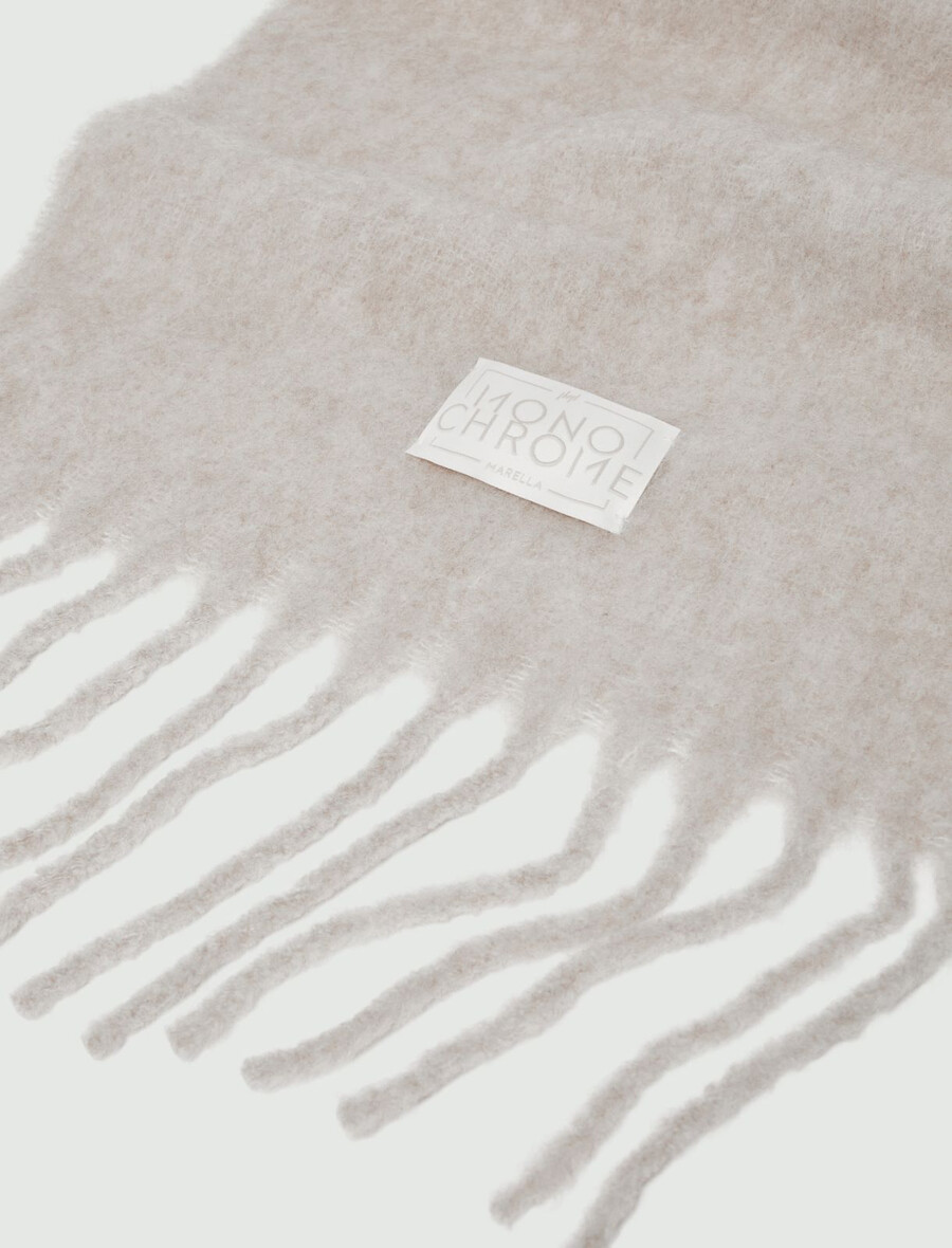sciarpa in misto alpaca - avorio