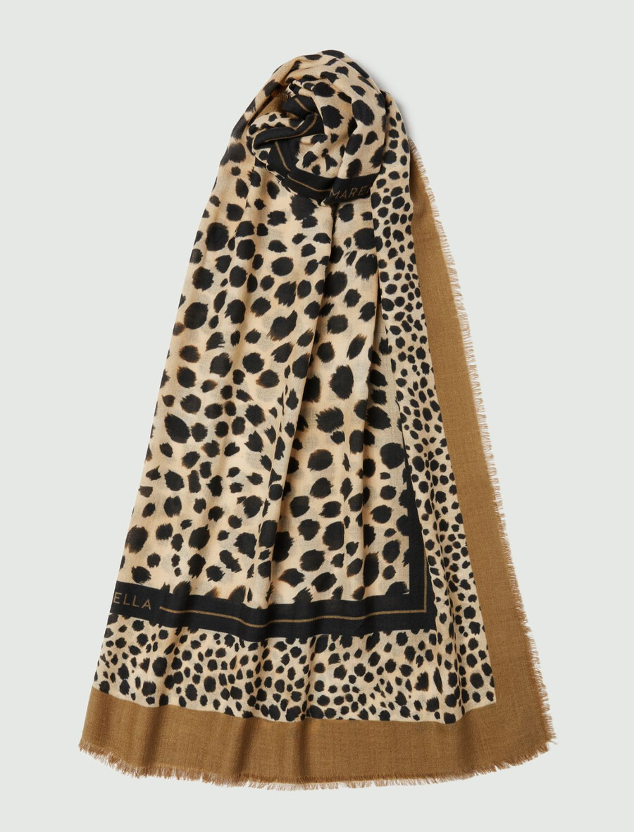 scialle di lana - bianco