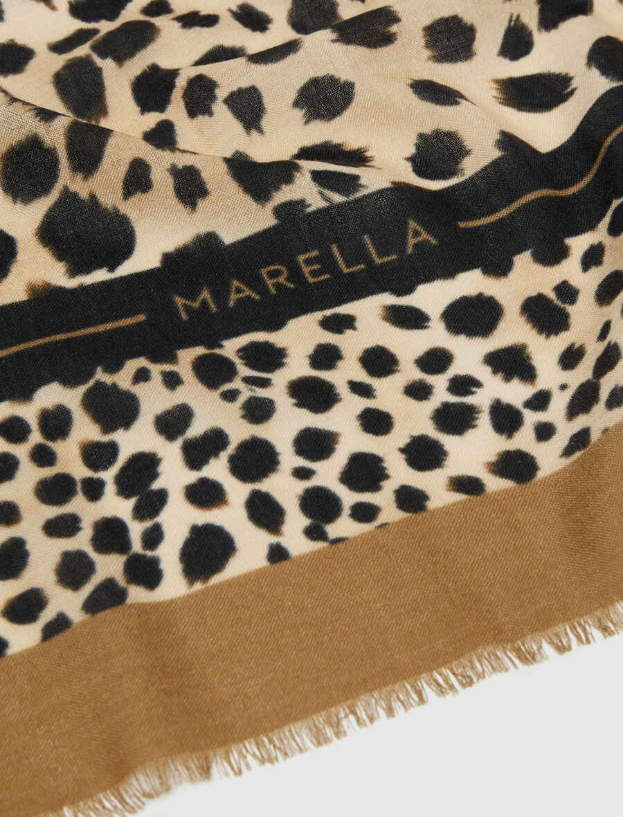 scialle di lana - bianco