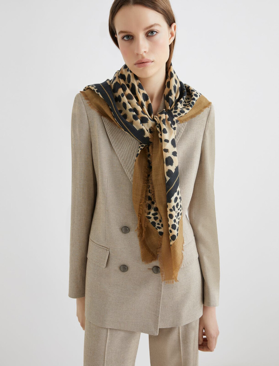 scialle di lana - bianco