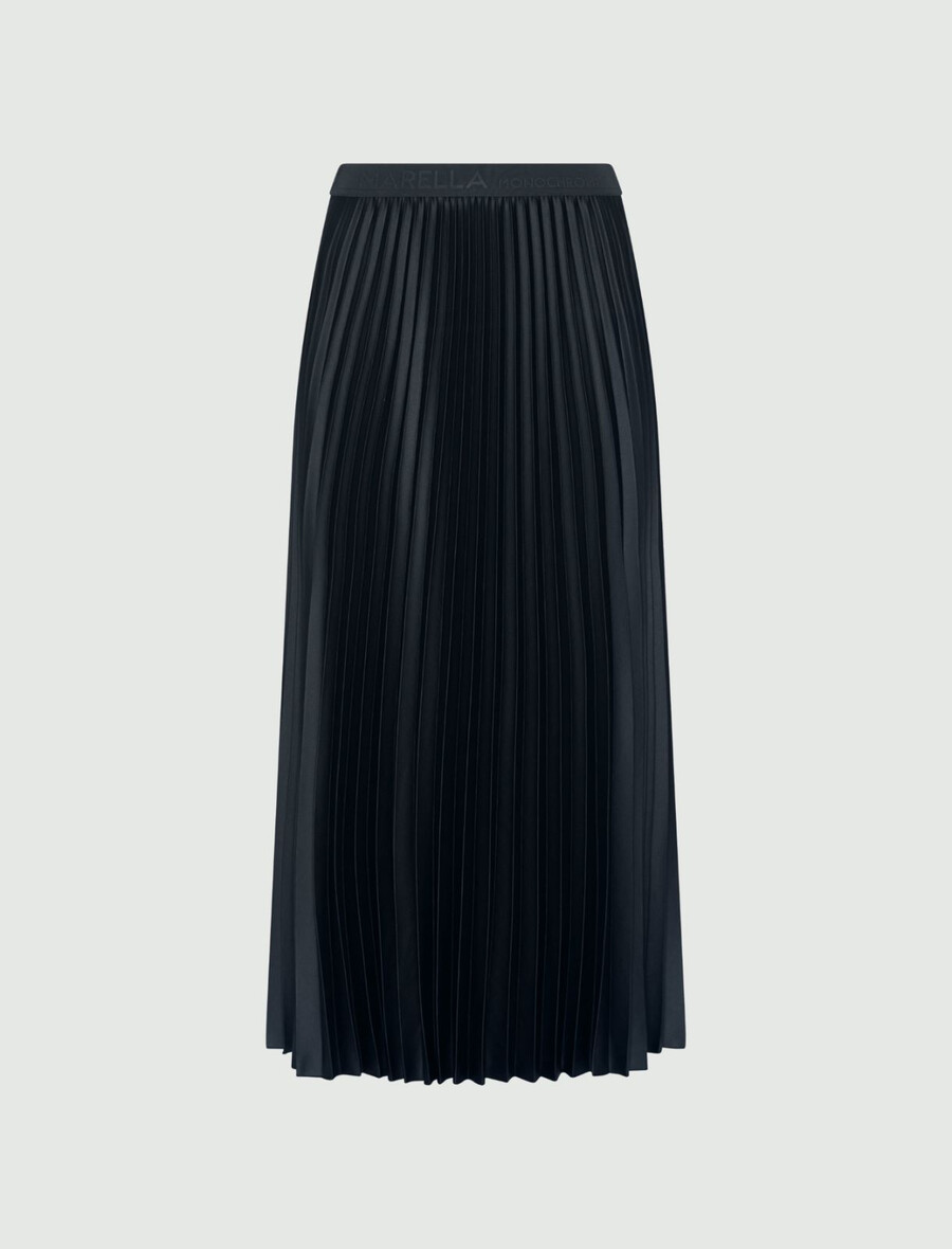 gonna plissettata - grigio scuro