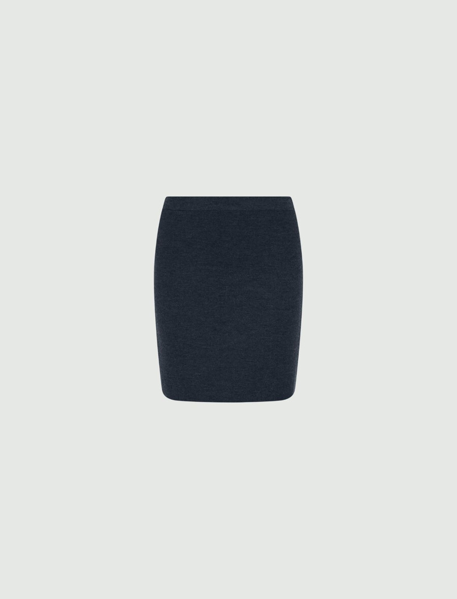 gonna in maglia - grigio scuro