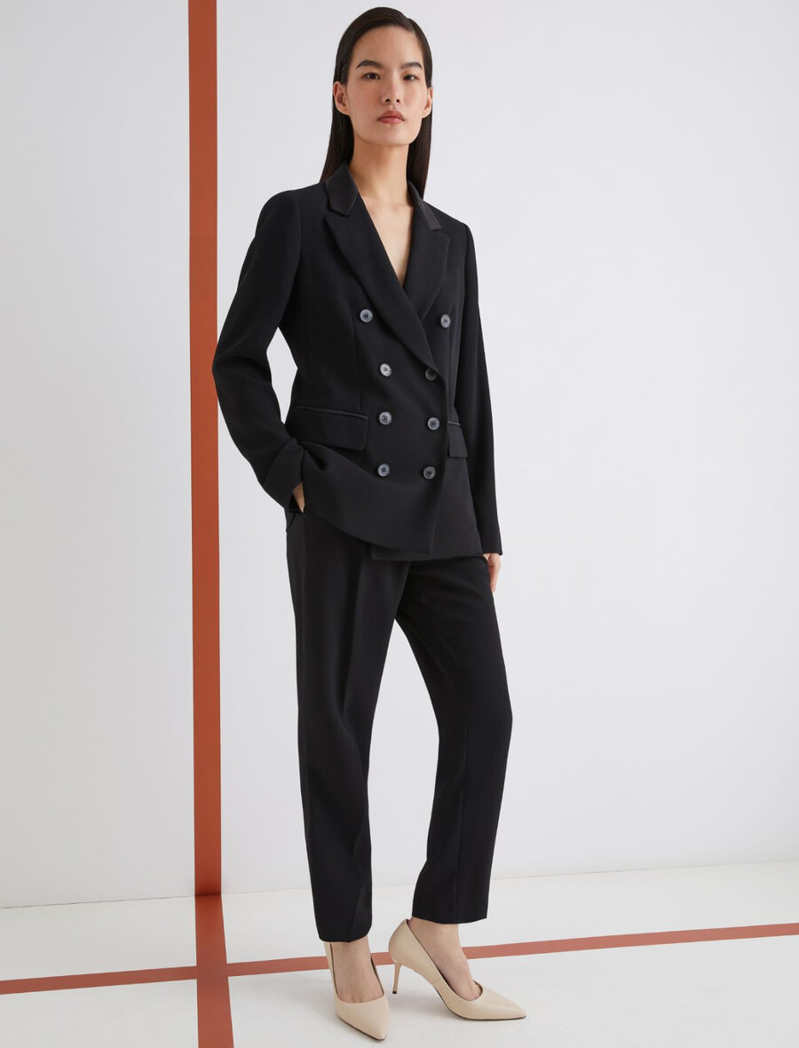 giacca doppiopetto - nera