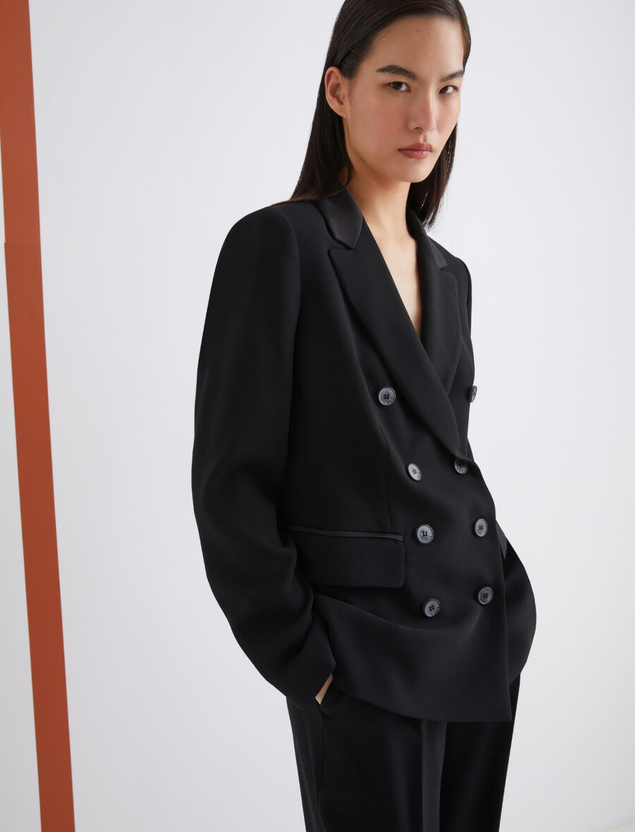 giacca doppiopetto - nera