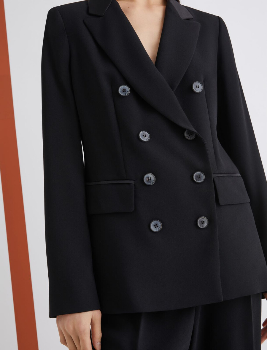 giacca doppiopetto - nera