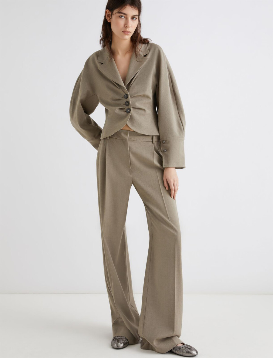 blazer corto slim fit - laurel