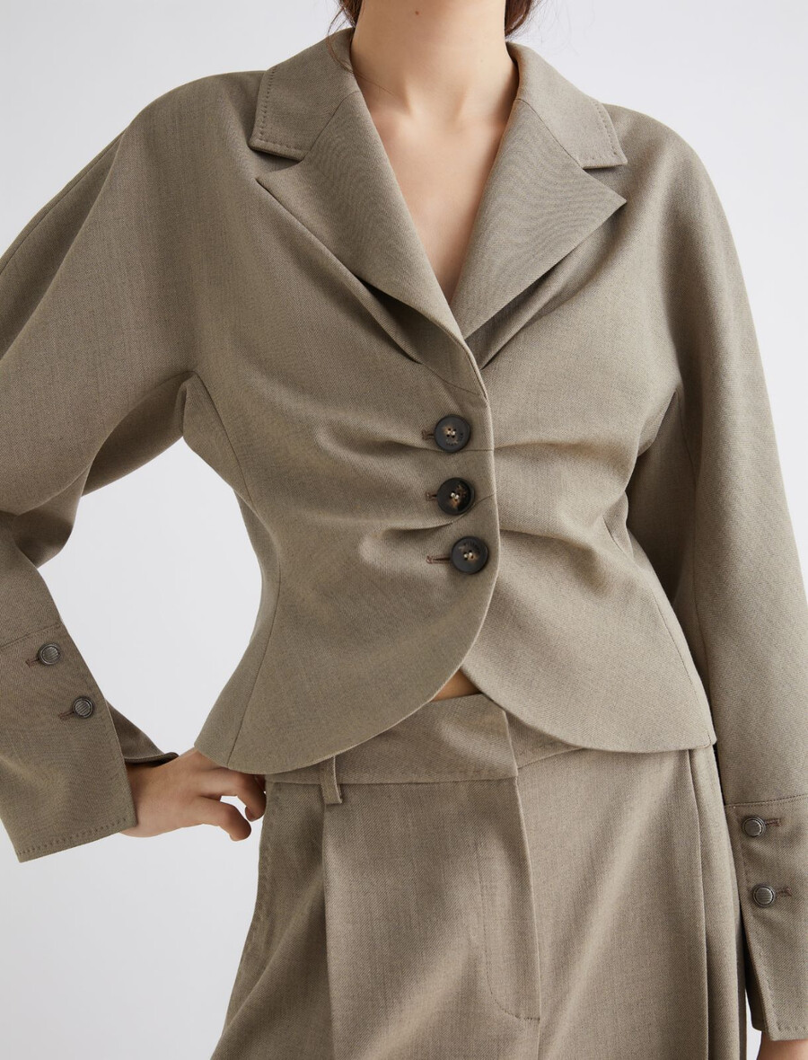 blazer corto slim fit - laurel