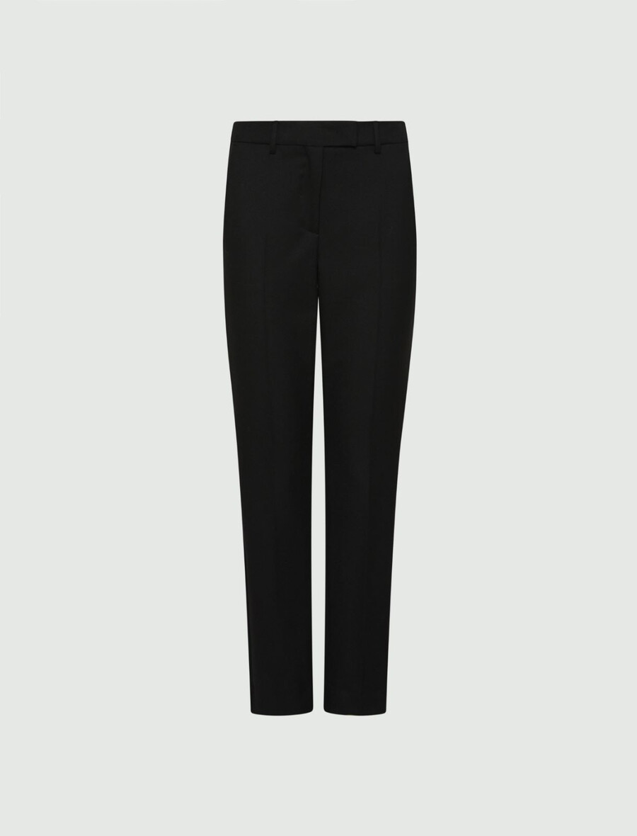 pantaloni chino elasticizzati - nero