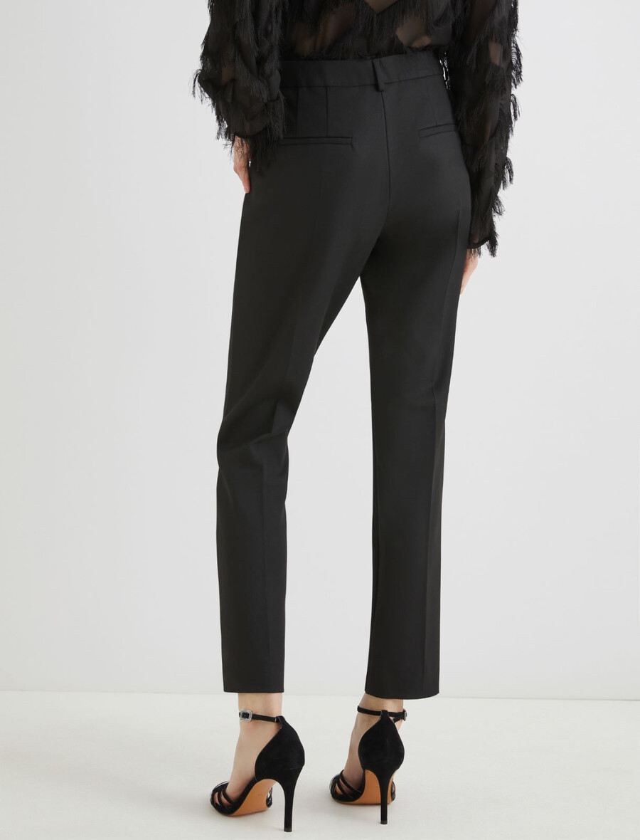 pantaloni chino elasticizzati - nero