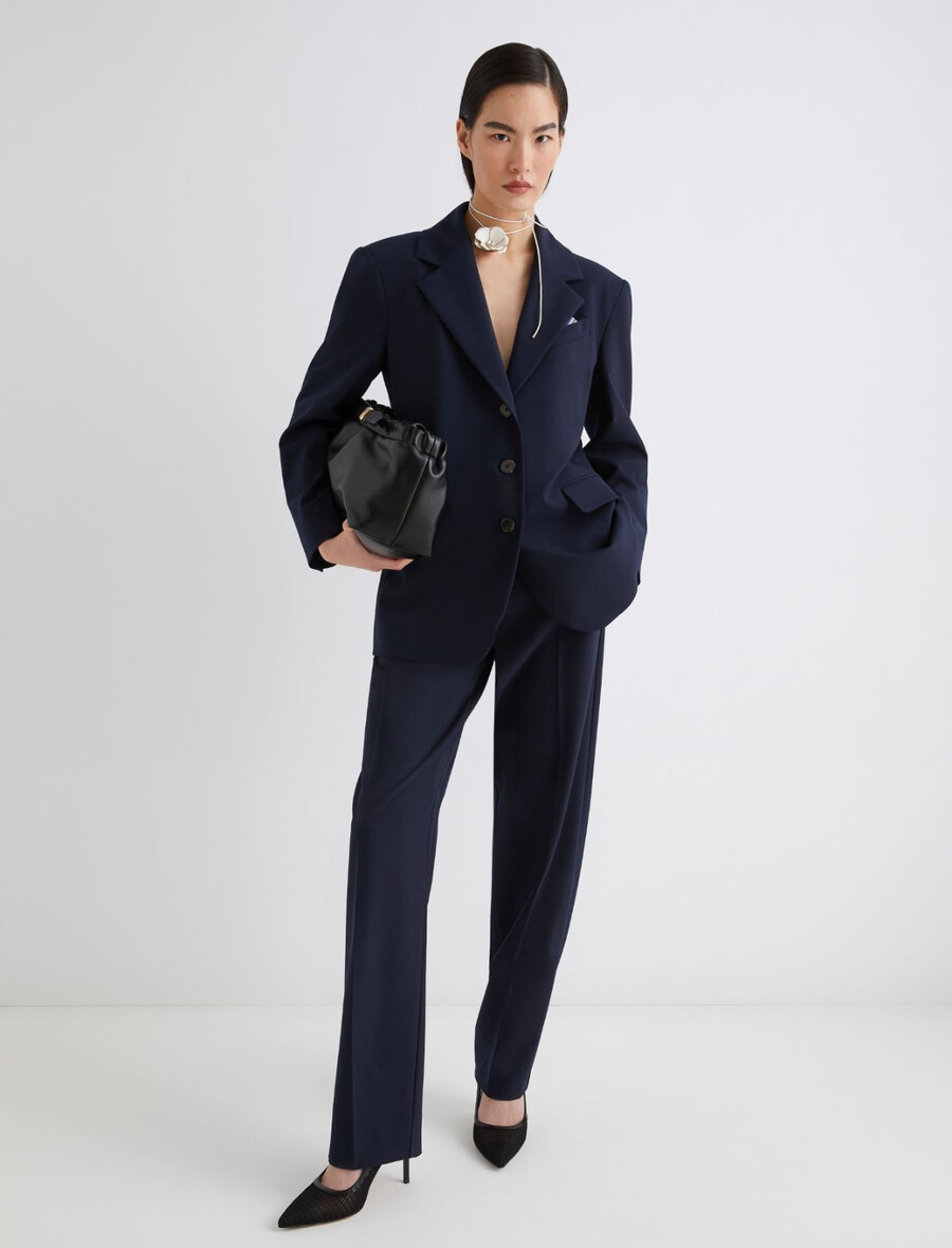 pantaloni slim fit - navy