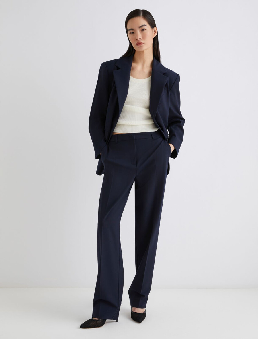 pantaloni slim fit - navy