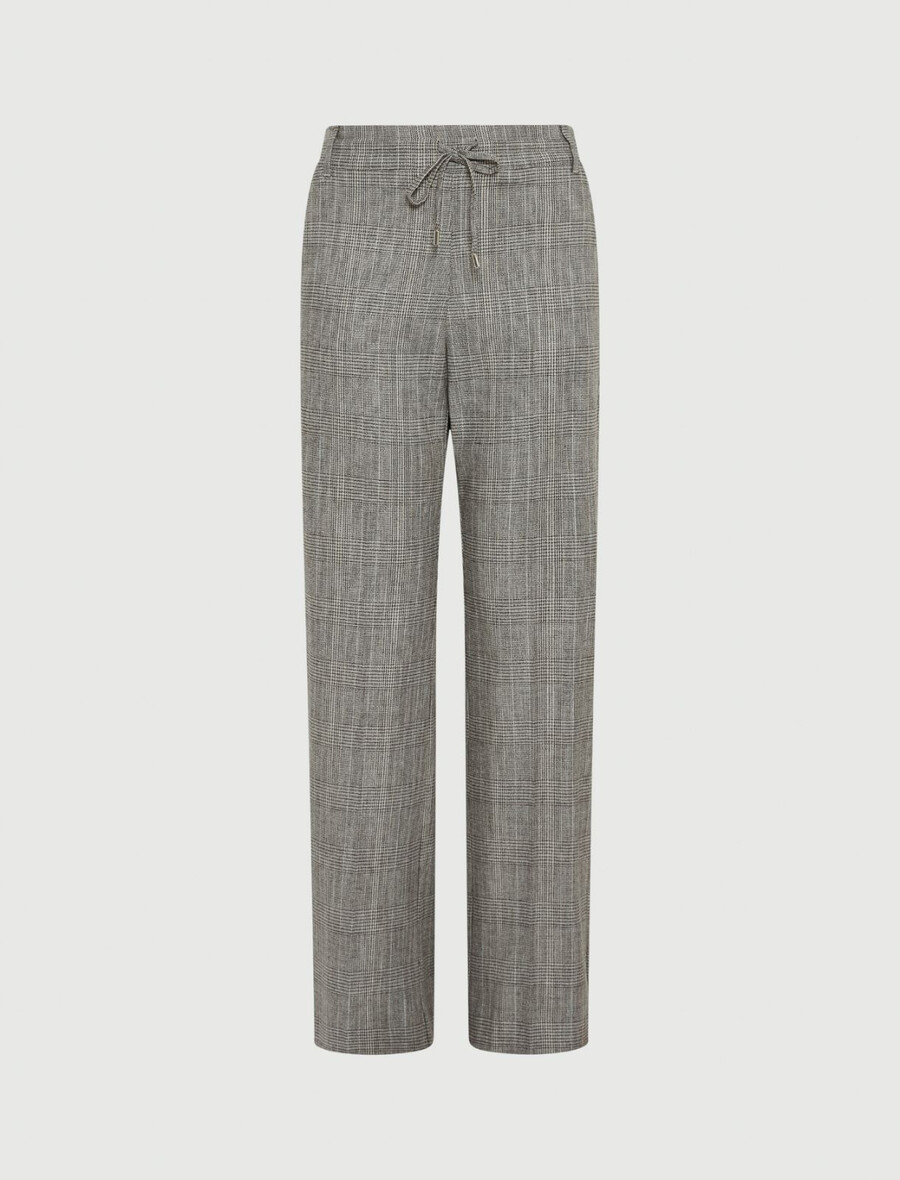 pantaloni in twill fluido - grigio chiaro