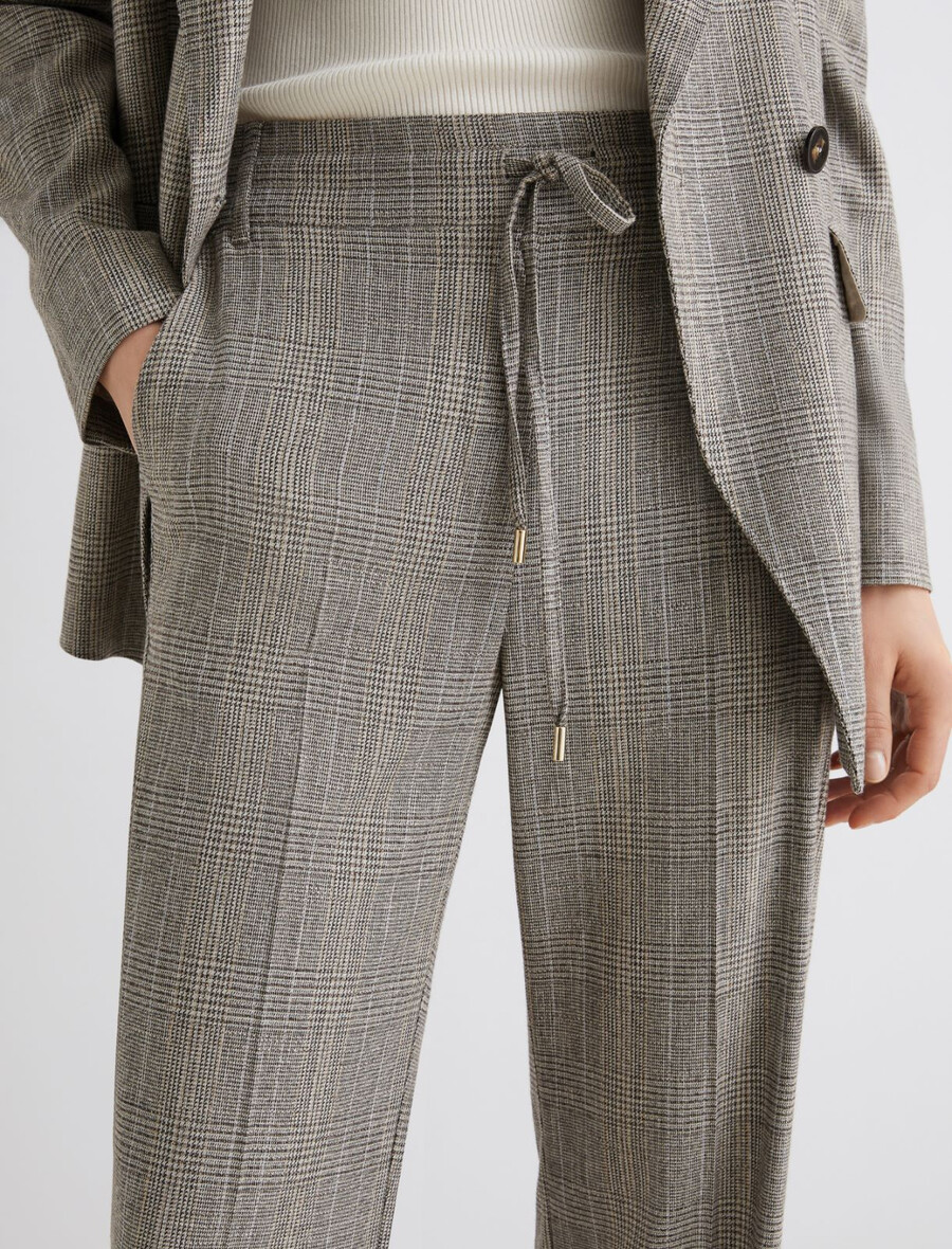 pantaloni in twill fluido - grigio chiaro