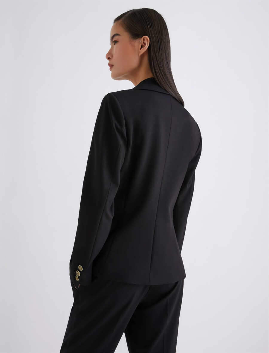 blazer in jersey - nero