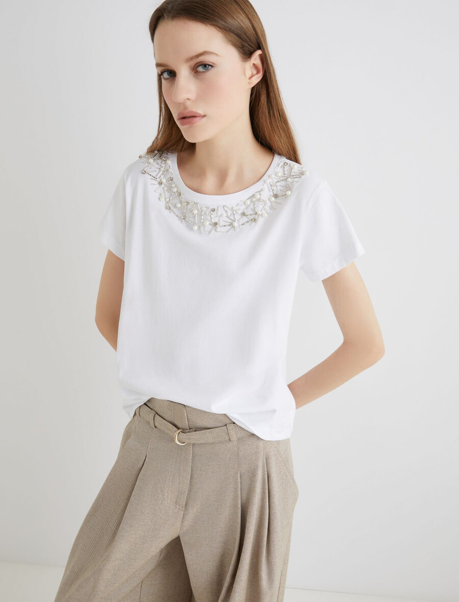 maglietta crystal - bianca